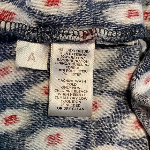 Loft sleeveless maxi dress. Size L. Elastic waist. Super cute pattern! - Picture 7 of 7